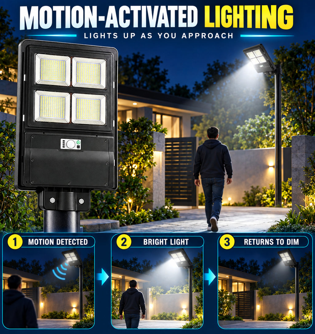 Solar Powered Motion Sensor Waterproof Garden Light W767 2 For Yard Decoration LED Landsca