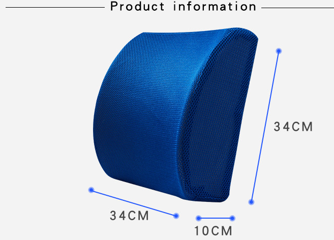Respirant maille de glace oeil mémoire taille en coton par voiture universel taille pad voiture avec tour de taille