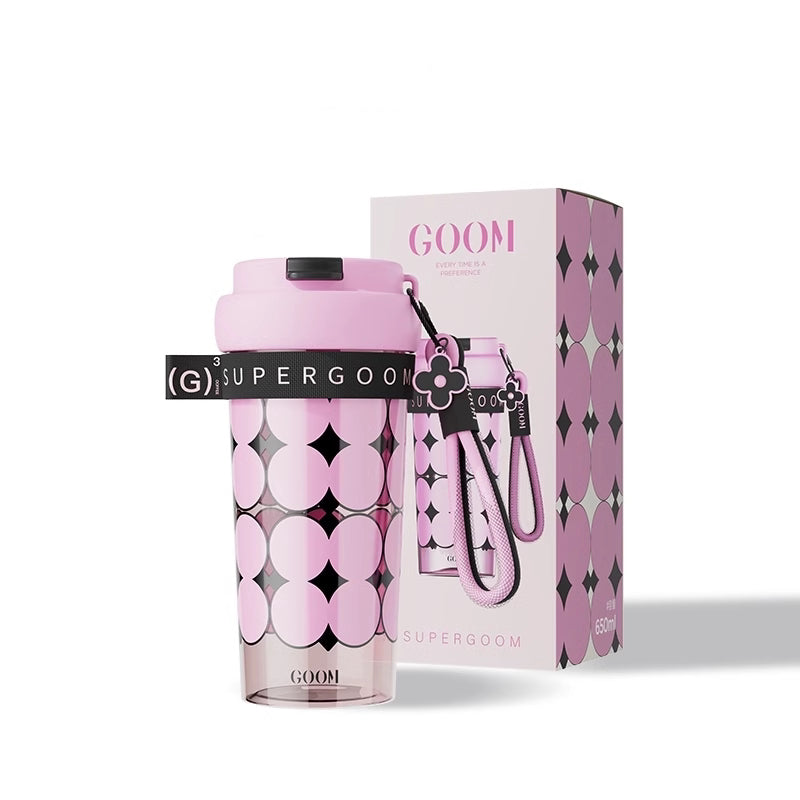 Bouteille d'eau en plastique élégant pour les filles été