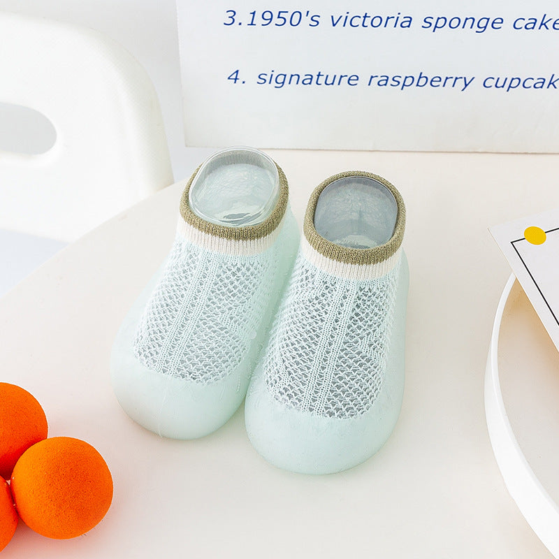 Enfants Mesh Anti-mosquito Chaussettes Chaussures Bébé Summer Bébé Chaussettes de chambre antidérapantes