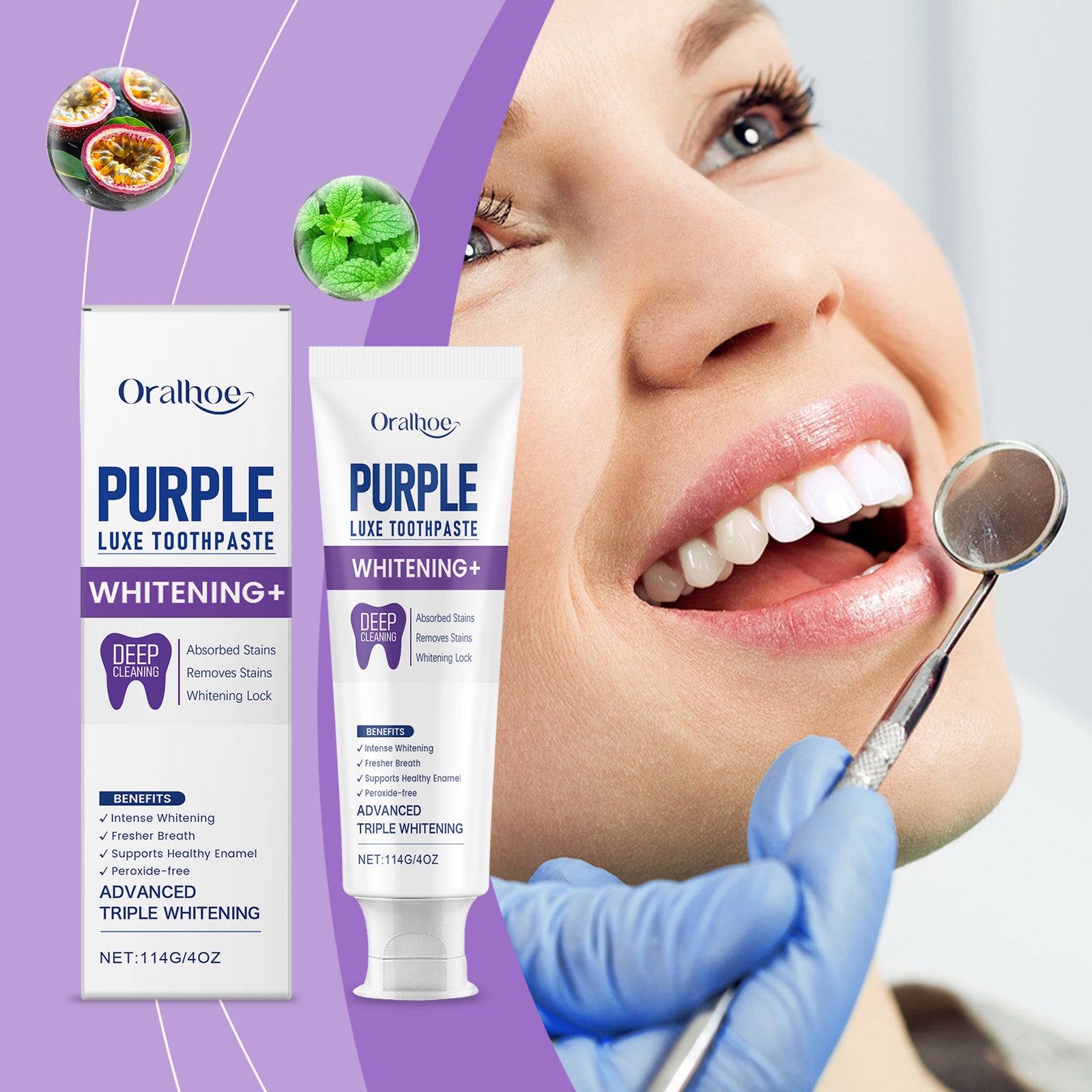 Blanchiment et brillance Dentifrice 114g-box
