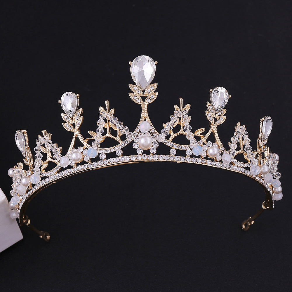 Boucles d'oreilles de style coréen de la Couronne de mariée