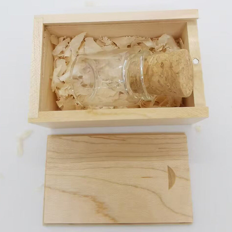 Disque USB de bouteille de drift en bois
