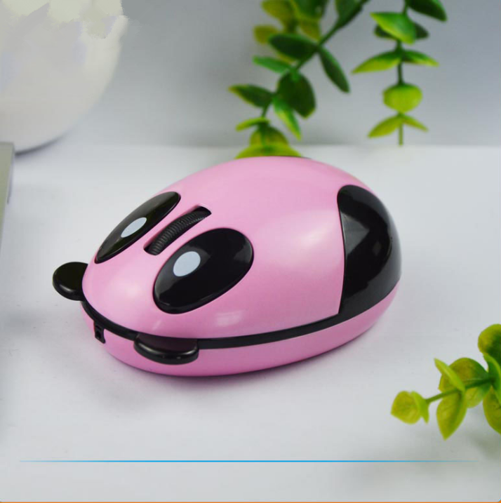 Silent souris optique 2.4G sans fil charge panda souris dessin animé animal mignon souris