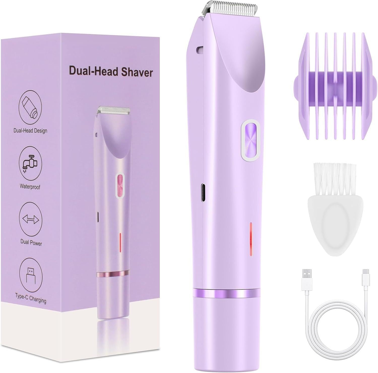 Épilateur électrique Femmes Détachant les cheveux double tête