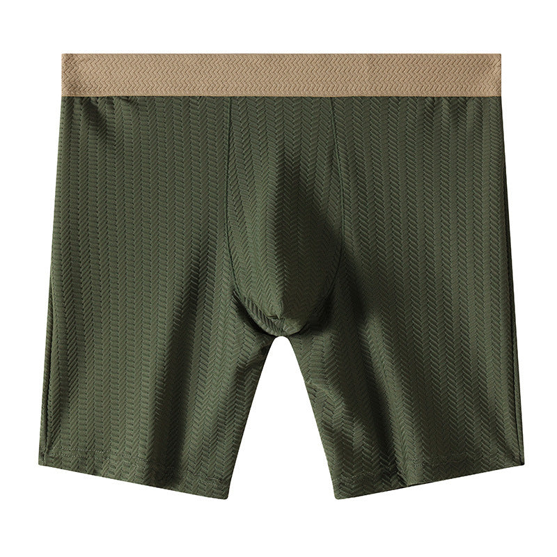 Sous-vêtements pour hommes Haute respirabilité élastique Nylon d'été léger Jacquard