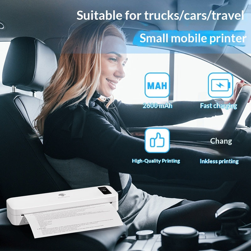 M835 Thermique A4 Mini Bureau Imprimante Bluetooth sans encre portable