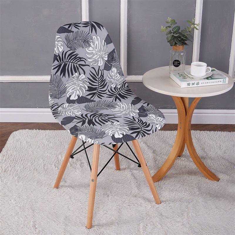 Couverture moderne de chaise en coque élastique imprimée simple