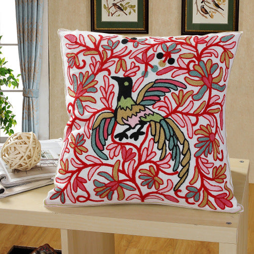 Tissu de coton brodé Grand repose-tête de lit oreiller