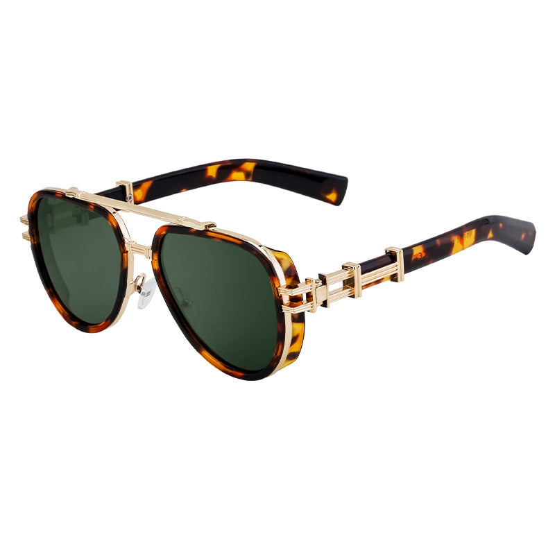 Lunettes de soleil européennes et américaines de style punk haut de gamme pour hommes