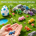 9PCS 3D imprimé Dinosaure Figures 1 Ensemble d'oeufs dinosaure