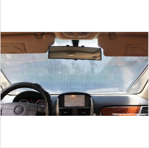 Automatique Winding Car Avant Arrière Sunshade Car Fournitures Supermarché Laser Sun Bloc