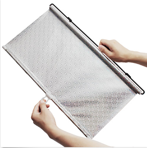 Automatique Winding Car Avant Arrière Sunshade Car Fournitures Supermarché Laser Sun Bloc