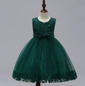 Jupe d'été Enfants Filles Princesse Tutu Fleur Enfants Robe de mariée Show Jupe