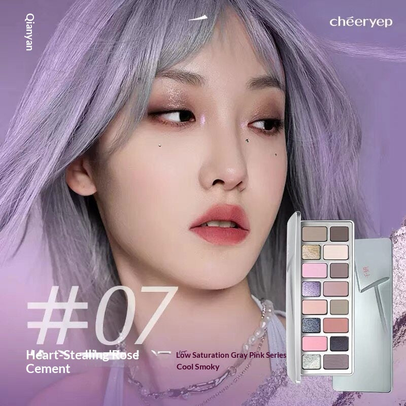 Palette à paupières de 16 couleurs Matte et finitions Shimmer pour Cosplay