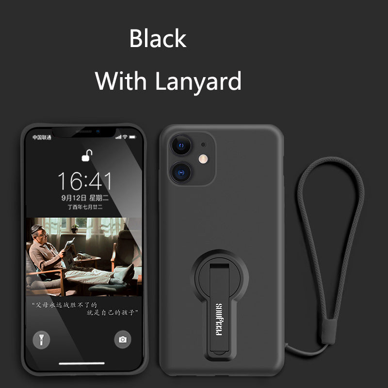 Vente anti-drop liquide stand téléphone mobile boîtier