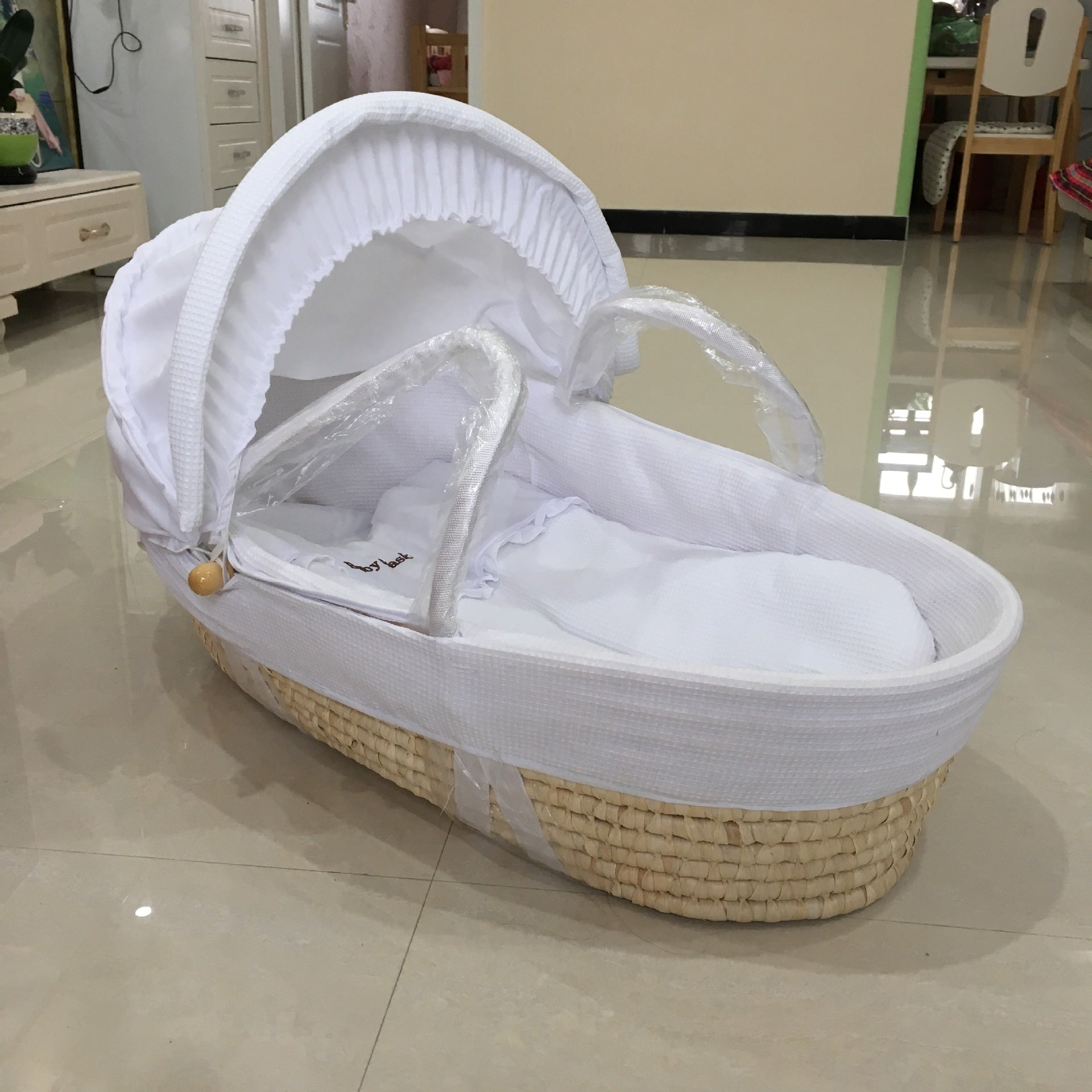 Portable Baby Bassinet Woven de Maïs