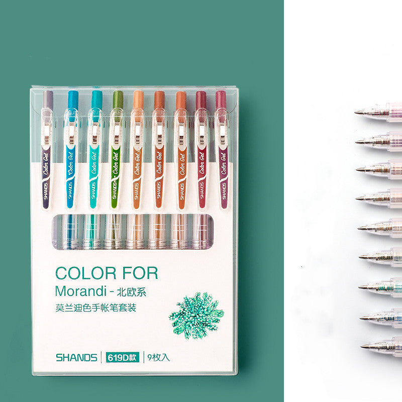 Set de stylo en gel de couleur Morandi