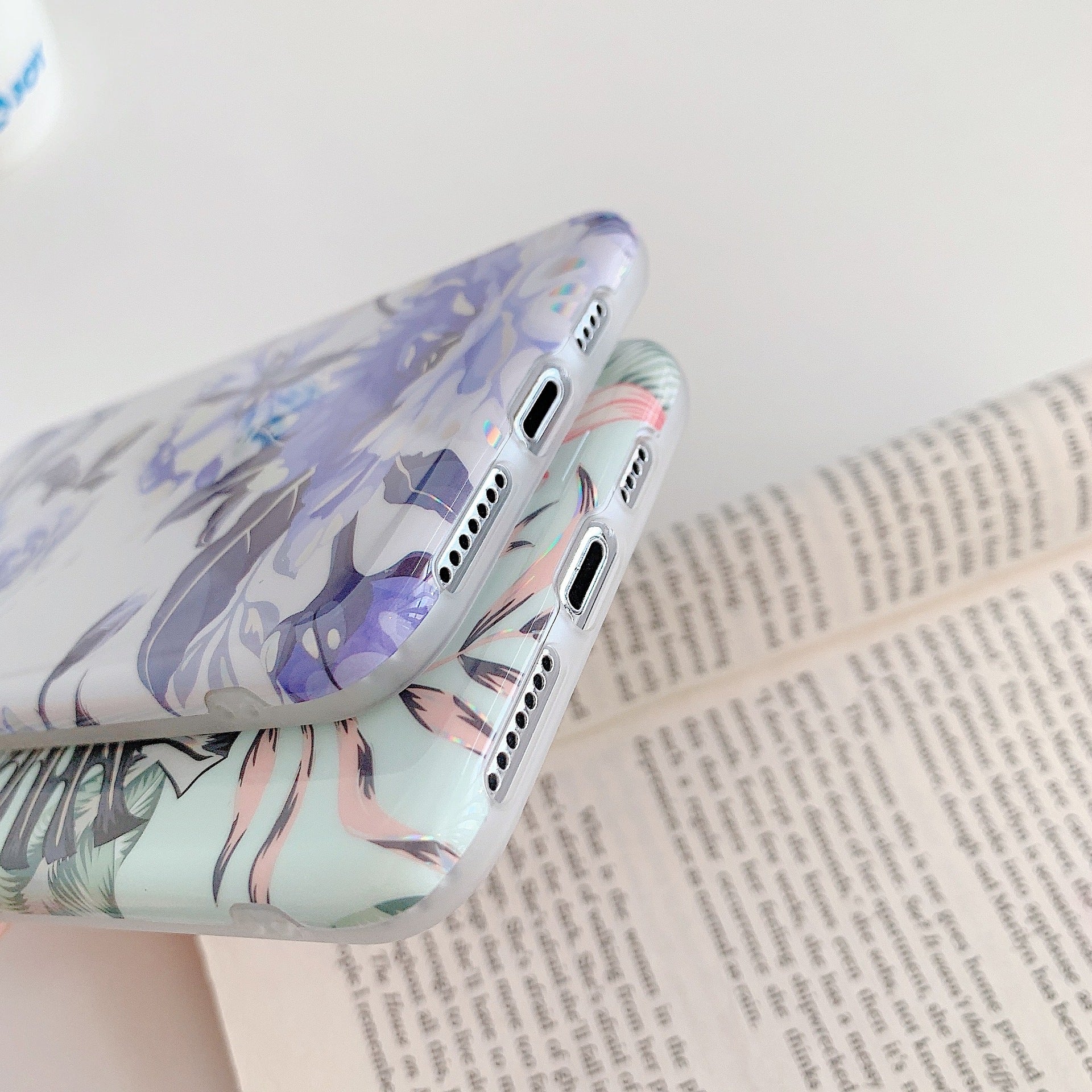 Laser Flowers Téléphone portable Silicone Soft Case