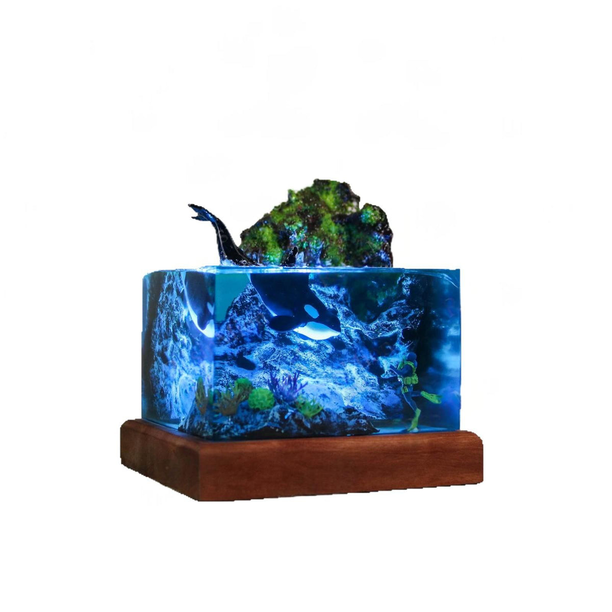 Lampe de table en résine Orca et Divers