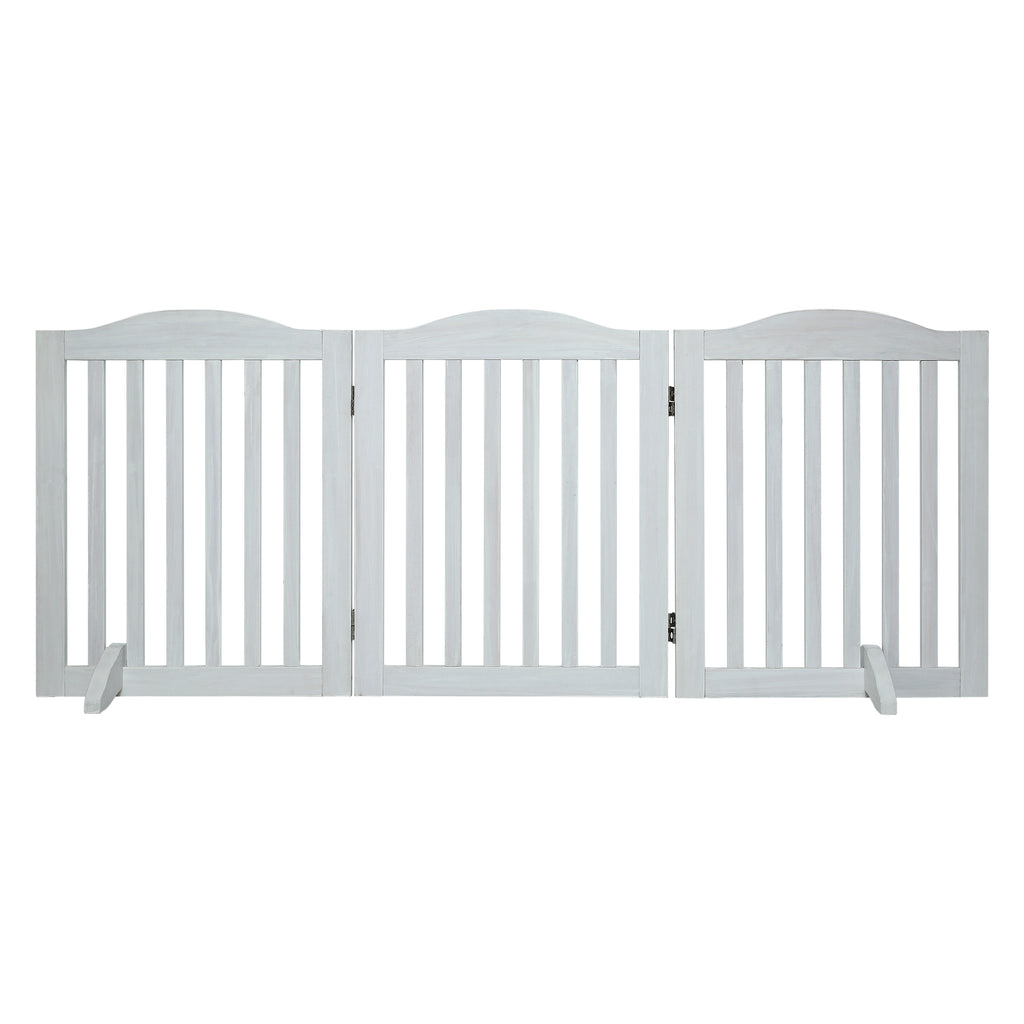 Porte pliable pour chiens en bois
