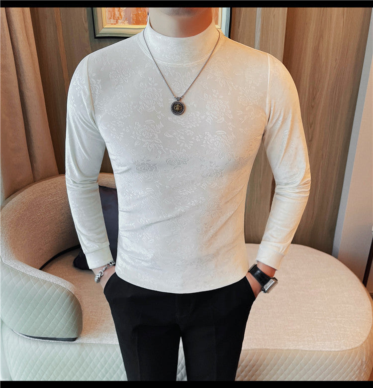 T-shirt casual à manches longues pour hommes