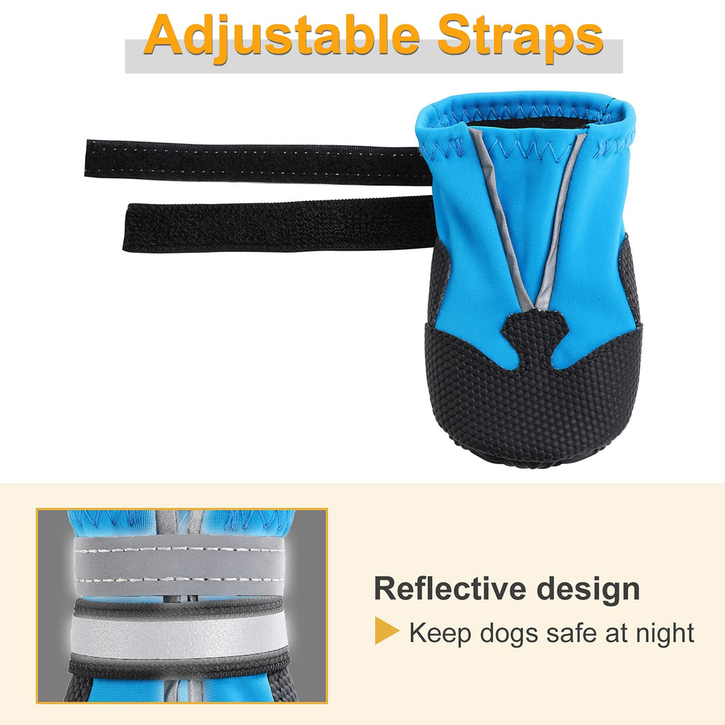 Bottes de chien résistant à l'eau pour chiens de taille moyenne