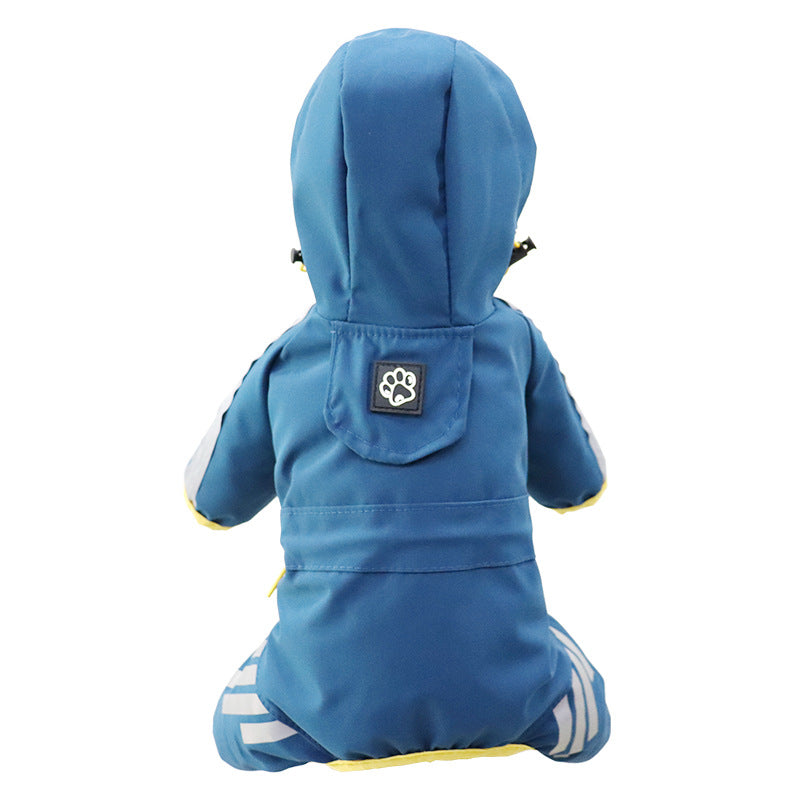 Pâte de pluie pour chien Pack complet Quatre pieds Waterproof Rain Cape Pet Produits