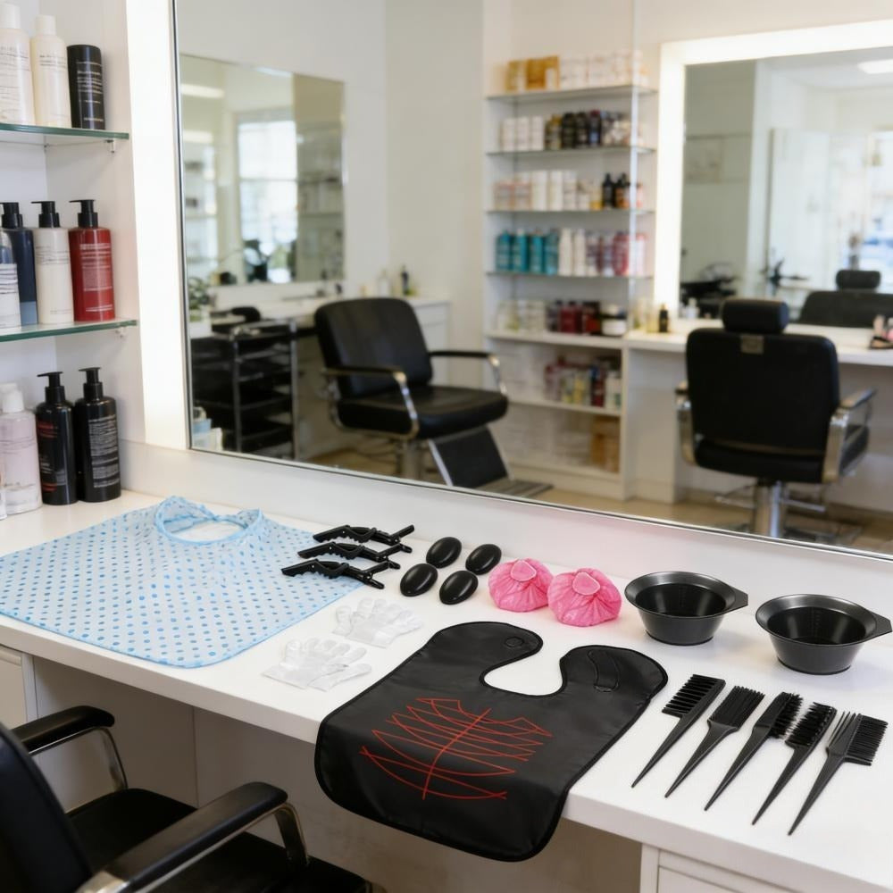 Kit de teinture de cheveux 2 pièces avec bouchon en surbrillance pour teinture de cheveux à la maison