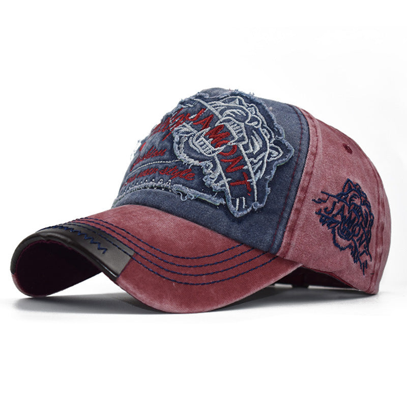 Chapeau de baseball féminin en coton lavé