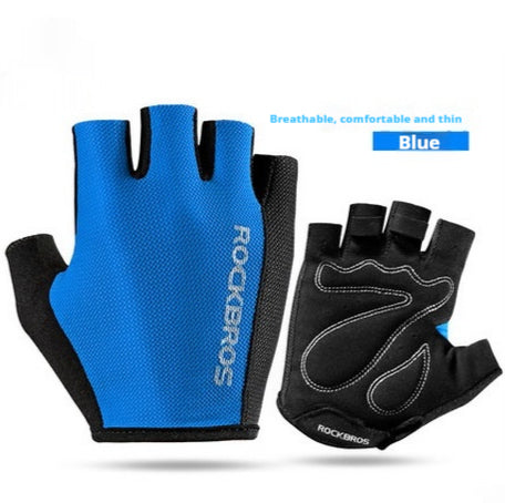 Gants de vélo demi-doigts hommes et femmes anti-dérapant respirant