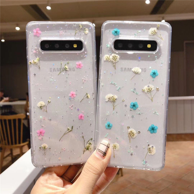 Cas de téléphone époxy floral