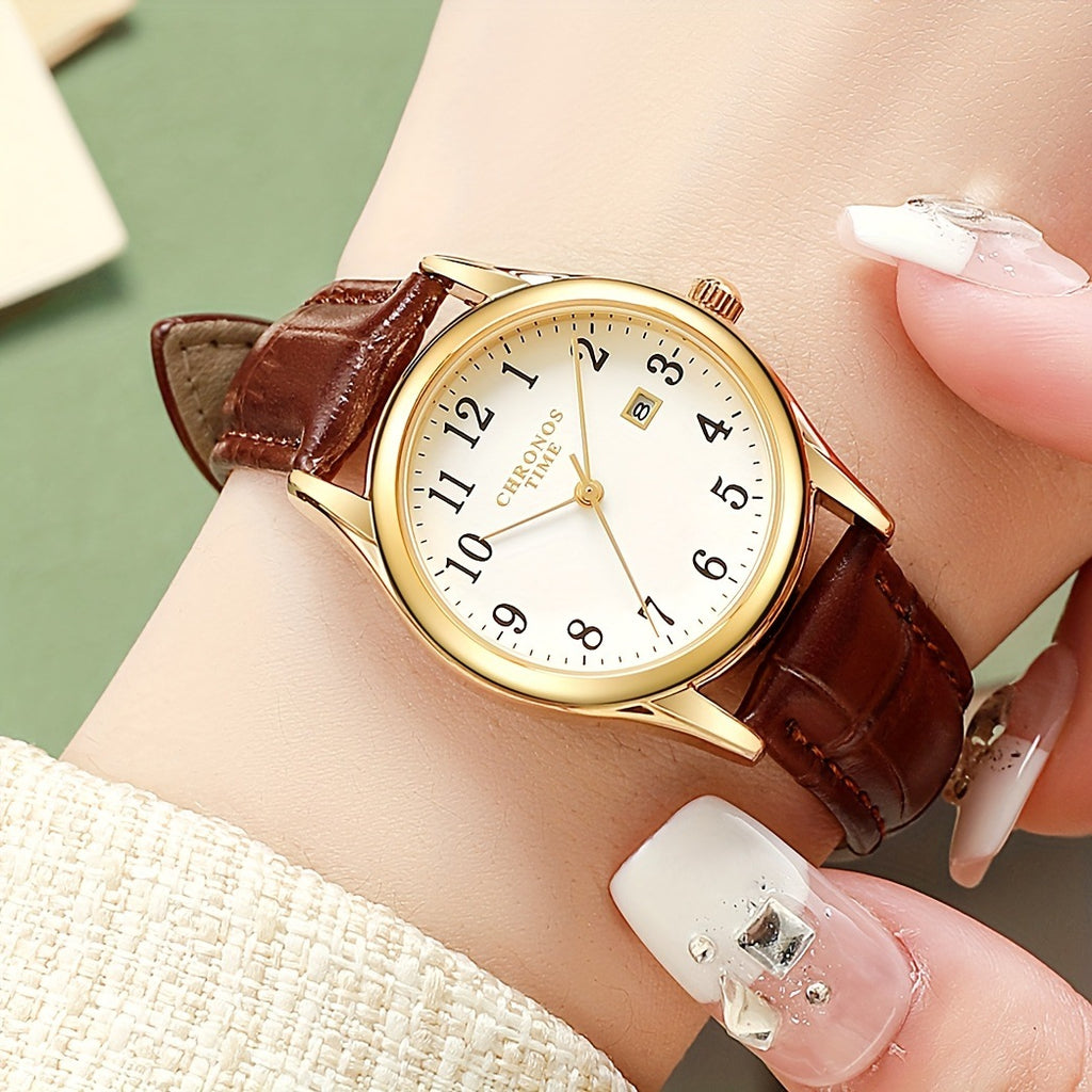 Femmes Élégant et minimaliste calendrier numérique montre