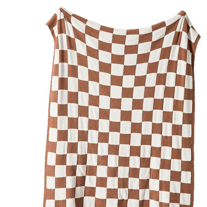 Couverture en Plaid de demi-velvet de style nordique