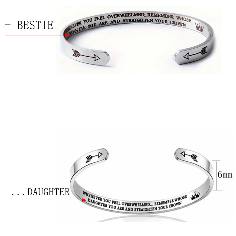 Bracelet en acier de titane ouvert en forme de C le plus vendu