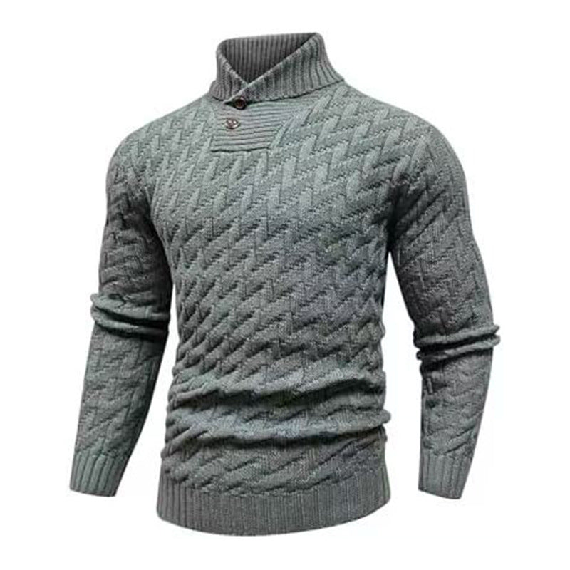 Sweater à la mode rond-col rond homme Slim-Fit
