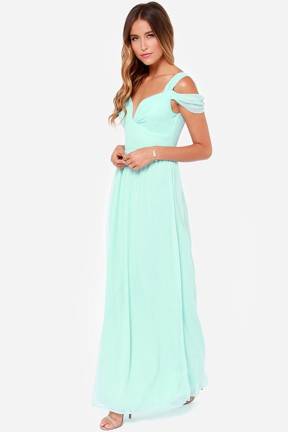 Longueur du sol Élégant style grec Robe plissée