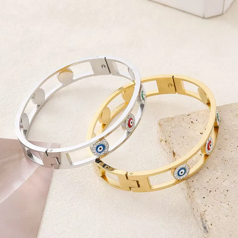 Bracelet en acier inoxydable avec fermeture à l'huile pour l'oeil de Demon