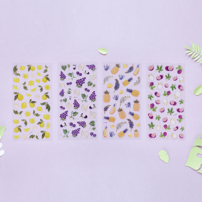 Autocollant de bronzage mignon de fruits diy