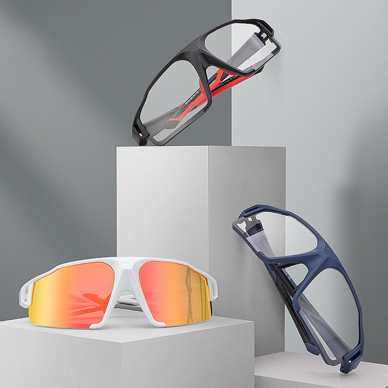 Verres à vélo Couleur polarisé Changement de sable coupe-vent