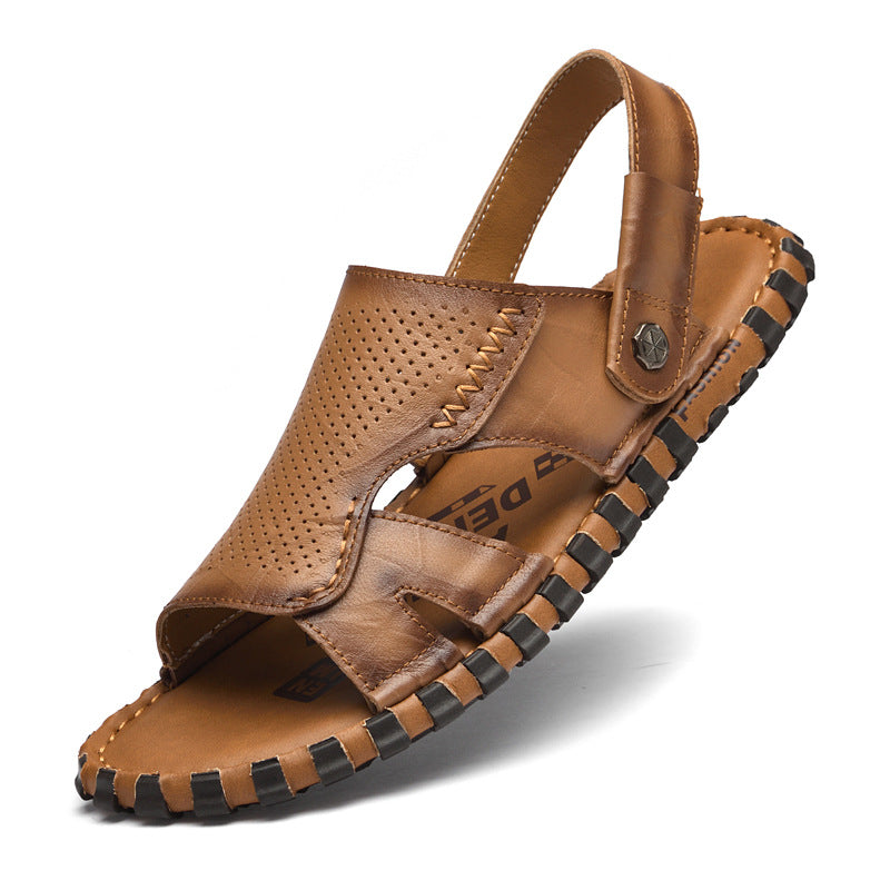 Pantoufles en cuir Casual Outdoor Beach