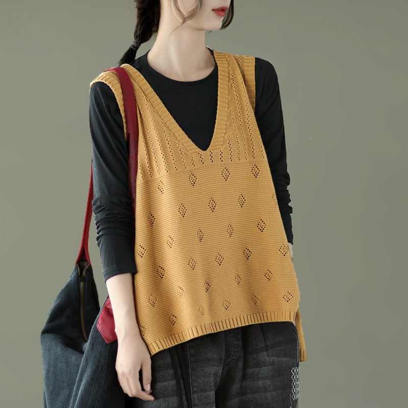 Veste à col en V pour femmes