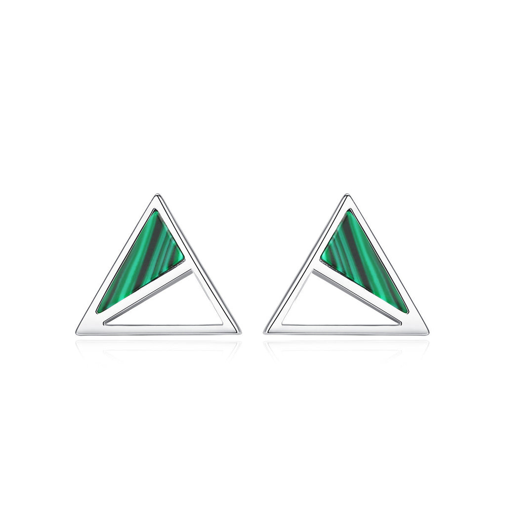 Boucles d'oreilles européennes et américaines de malachite