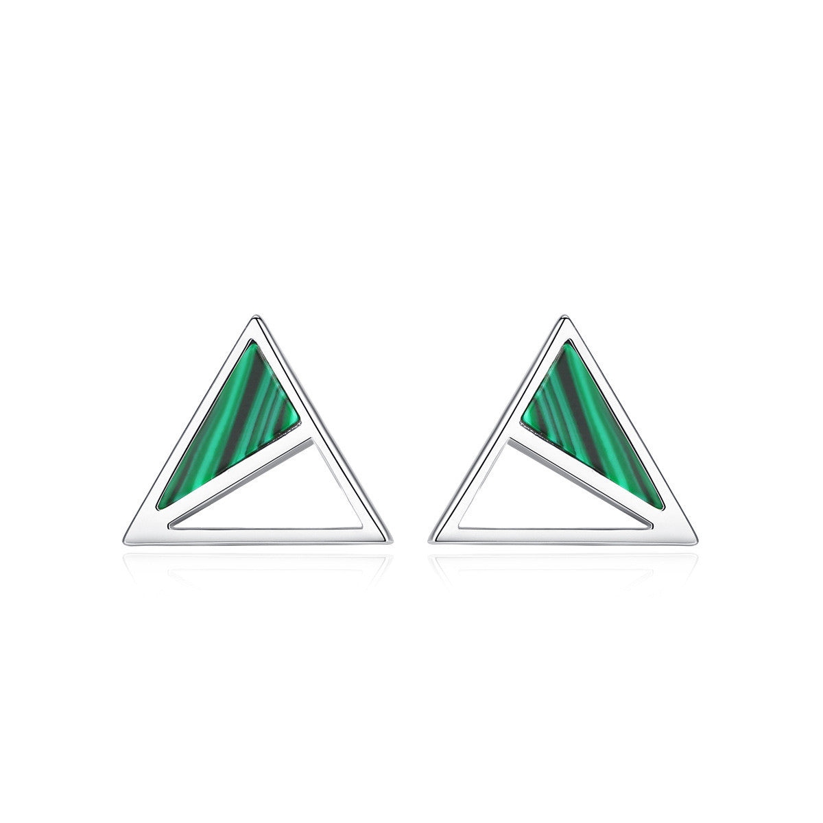 Boucles d'oreilles européennes et américaines de malachite