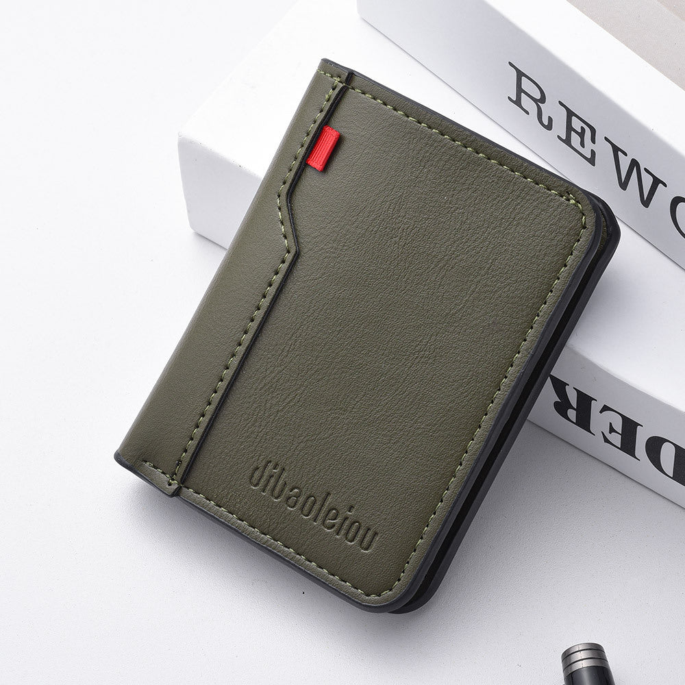 Portefeuille vertical pour hommes