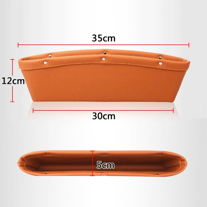 Car Organizer Box Caddy Catcher PU Leather Seat Gap Sac de rangement