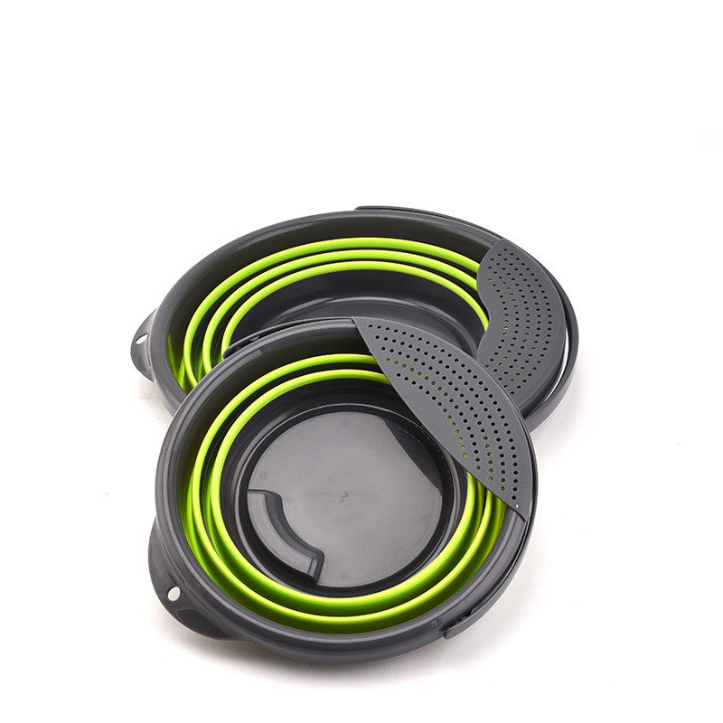 Seau en silicone multifonction pliant