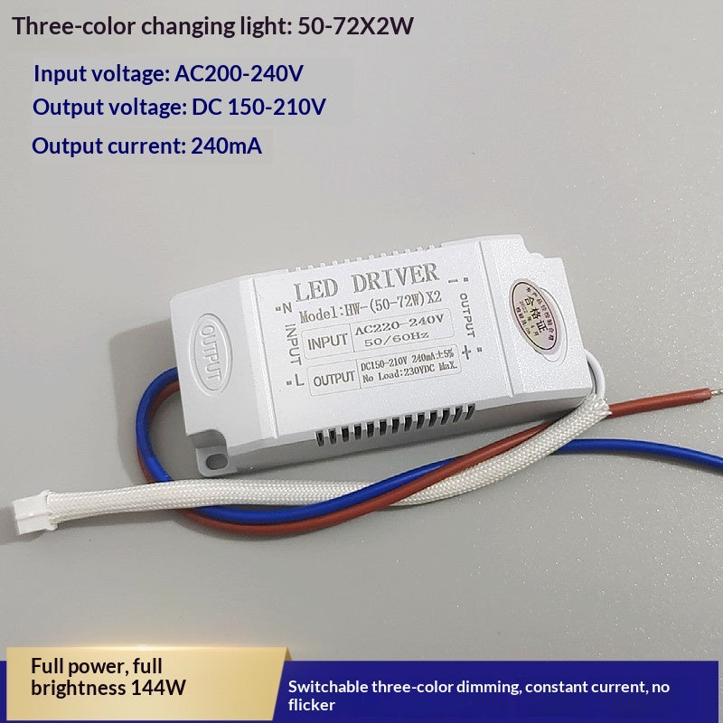 Lampe en cristal dimmable tricolore segmentée LED
