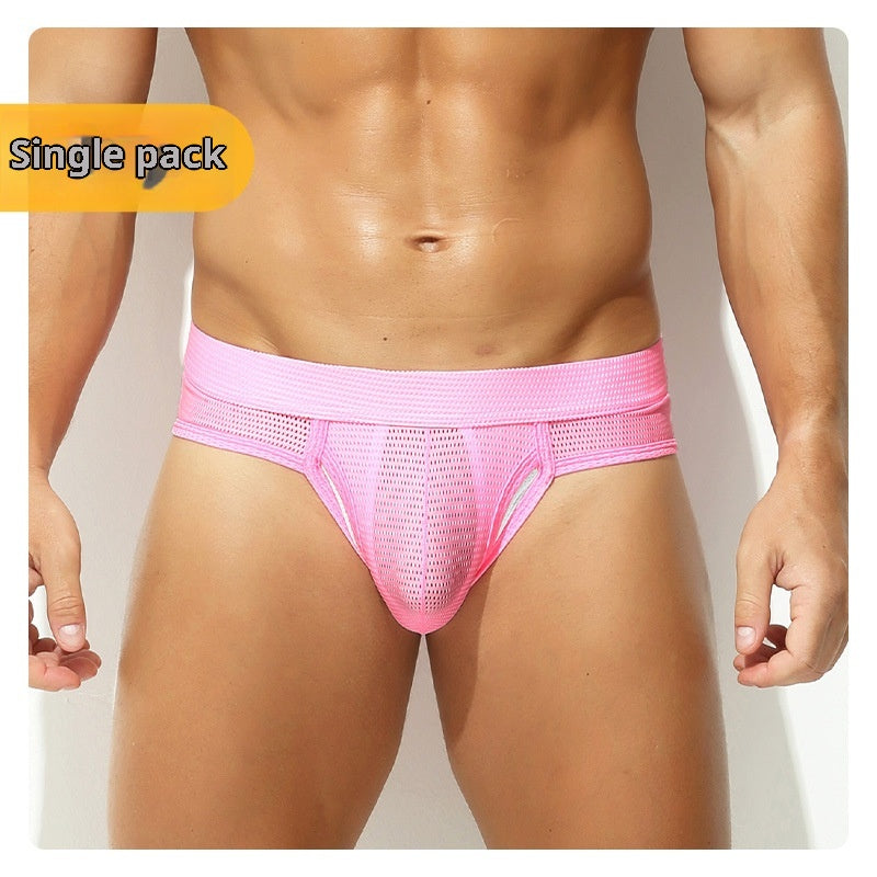 Sous-vêtements pour hommes Mesh Solid Color