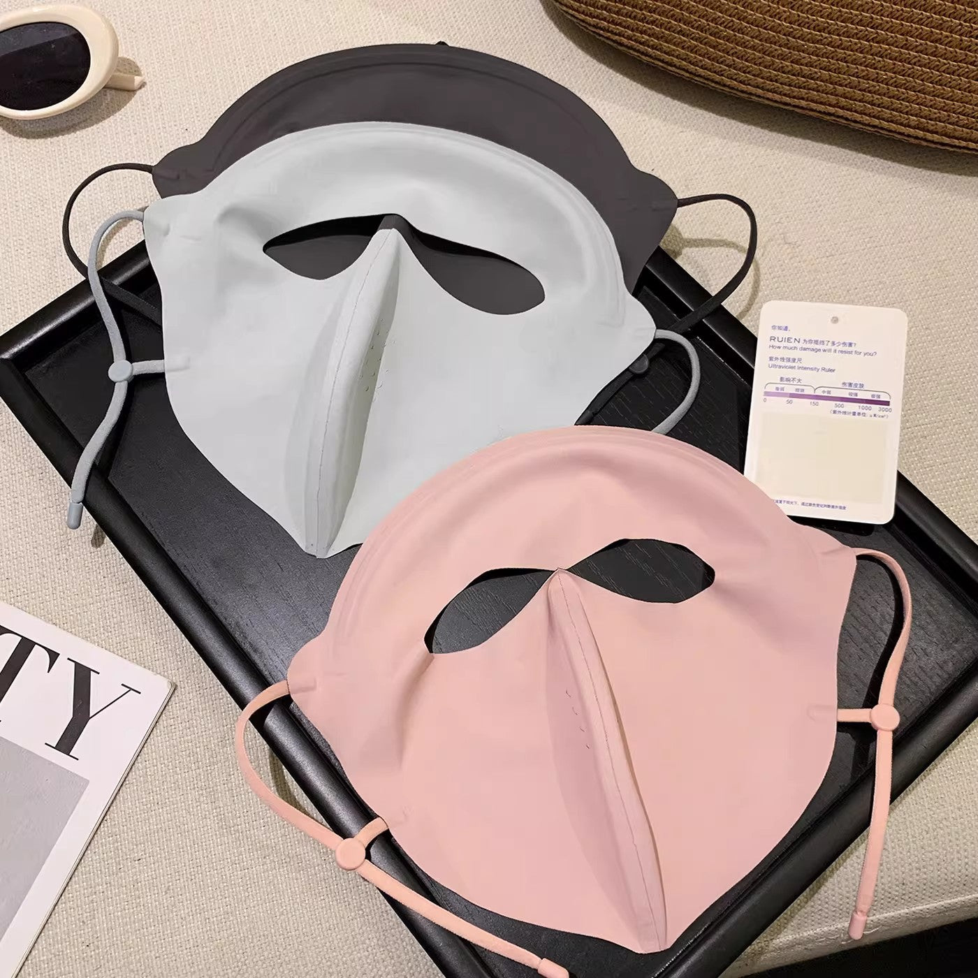 Masque visage de protection contre le soleil de vinyle Protection UV pleine face